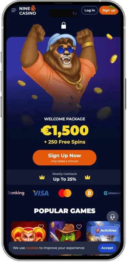 Ninecasino application